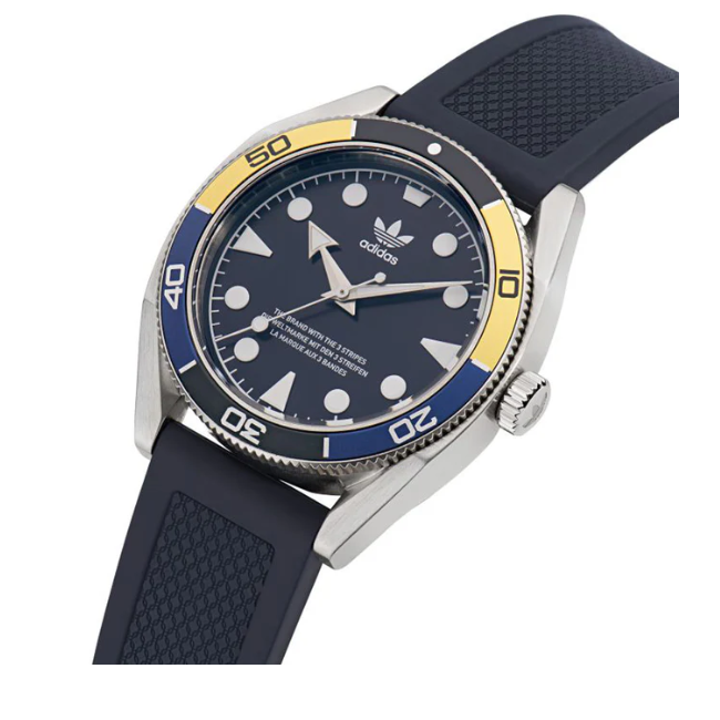 Adidas Stainless Steel Blue Silicone Watch AOFH23006
