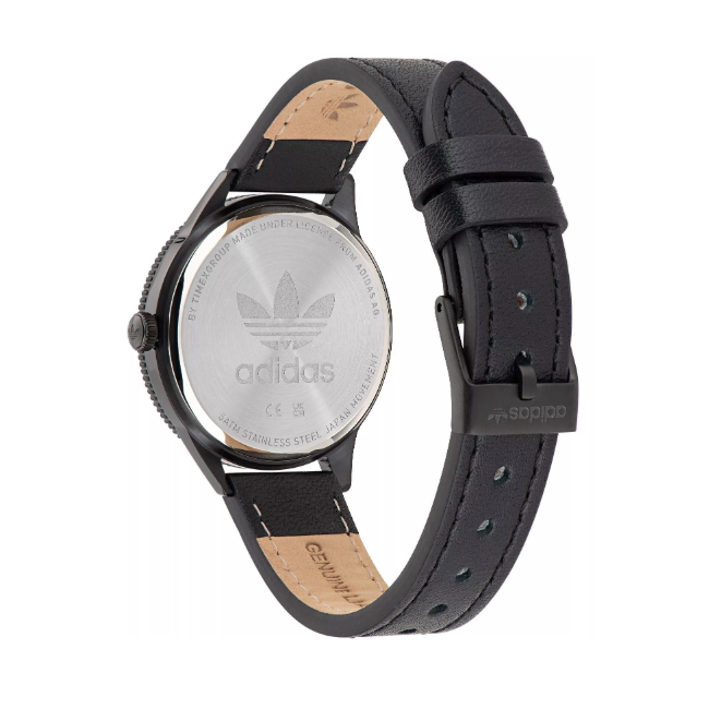Adidas Stainless Steel Black Eco Leather Watch AOFH222573