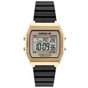 Adidas Stainless Steel Gold Black ResinWatch AOST22075