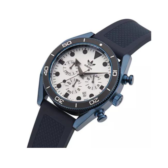 Adidas Stainless Steel Blue Silicone Watch AOFH23004