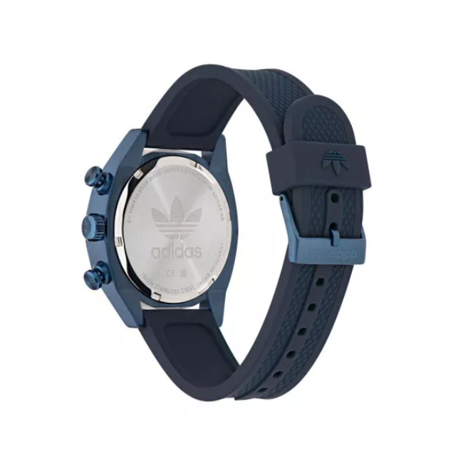 Adidas Stainless Steel Blue Silicone Watch AOFH23004
