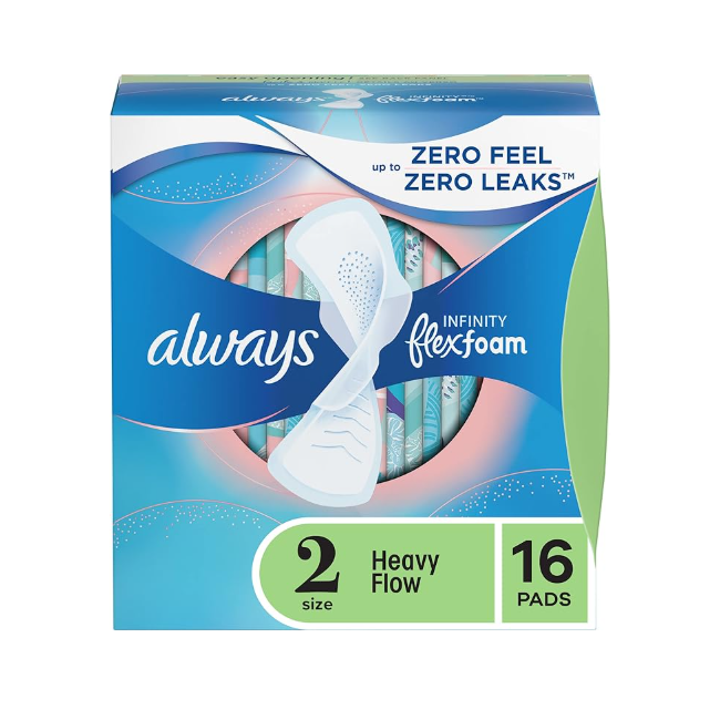 Always Infinity Flex Foam 16 Pads