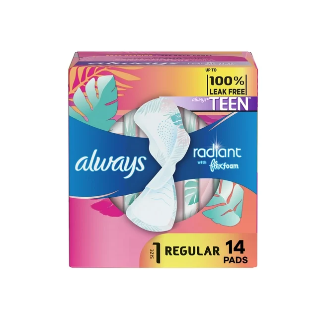 Always Radiant Flex Foam Size 1-14Pads