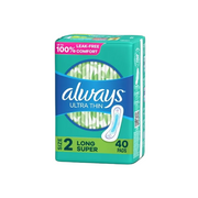 Always Pads Ultra Thin Size 2-40 Count Long Super