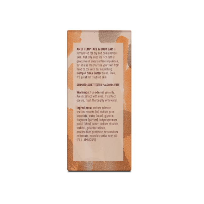 Ambi Hemp Face & Body Bar 5.3(oz) 150g