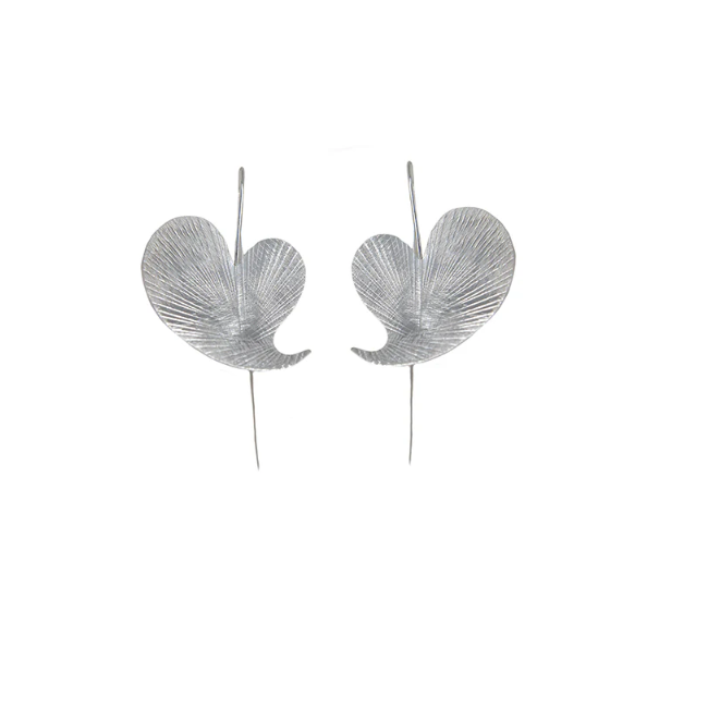 AMNA Textured Leaf Earrings Jewelry ASJ-E70