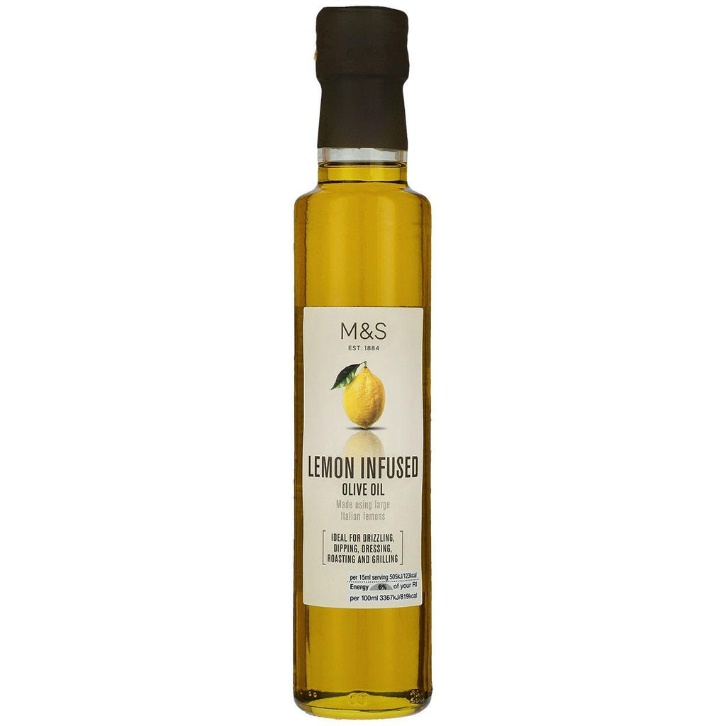 M&S Lemon Infused Extra Virgin OIive Oil 250ml - Shams Shopping Centre Marks & Spencer  
