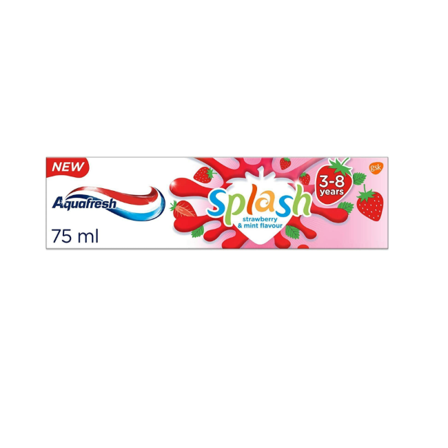 Aquafresh Kids Splash Strawberry & Mint Toothpaste 50ml