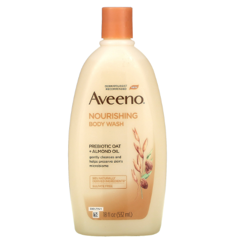 Aveeno Nourishing Prebiotic Oat +Almond Oil Body Wash 532ml - Shams Shopping Centre Aveeno  