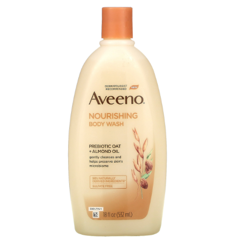Aveeno Nourishing Prebiotic Oat +Almond Oil Body Wash 532ml