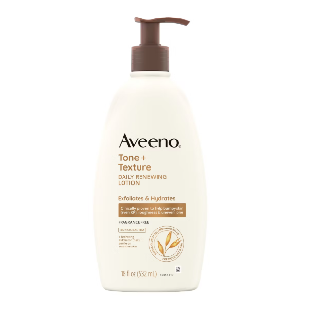 Aveeno Tone+ Texture Daily Renewing Exfoliates & Hydrates Lotion 532ml (18 Oz)