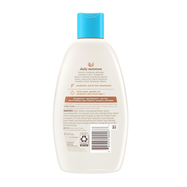 Aveeno Baby Daily Moisture Healthy Start Newborn Wash 236ml (8 Oz)