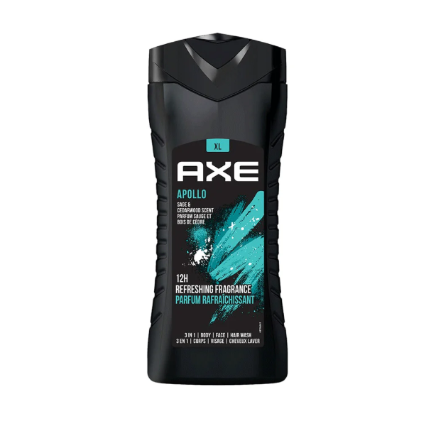 AXE Apollo Sage & Cedal Wood Scent 3 In 1 Body Wash 400ml