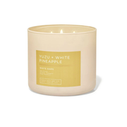 BBW White Barn Yuzu + White Pineapple 3 Wick Candle 411g