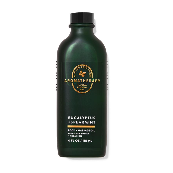 BBW Aromatherapy Eucalyptus + Spearmint Body Oil 118ml