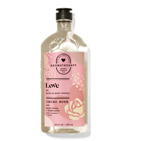BBW Aromatherapy Love Cacao Rose Body Wash 295ml - Shams Shopping Centre Bath & Body Works  