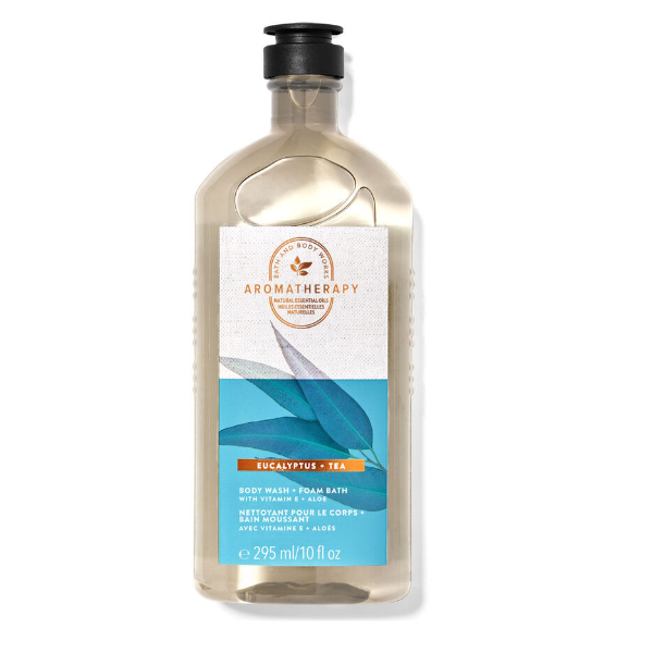 BBW Aromatherapy Eucalyptus + Tea Body Wash 295ml - Shams Shopping Centre Bath & Body Works  