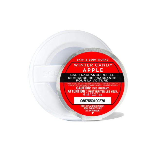 BBW Winter Candy Apple Car Fragrance Refill 6ml