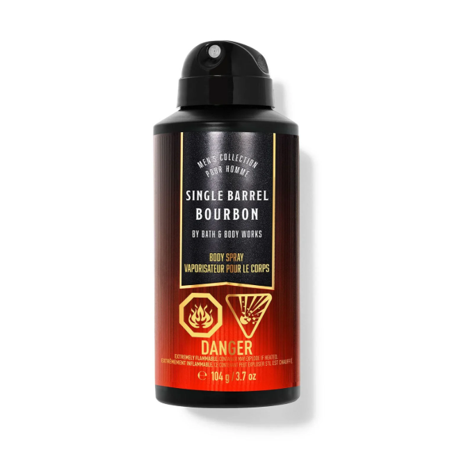 BBW Men's Single Barrel Bourbon Body Spray 104g