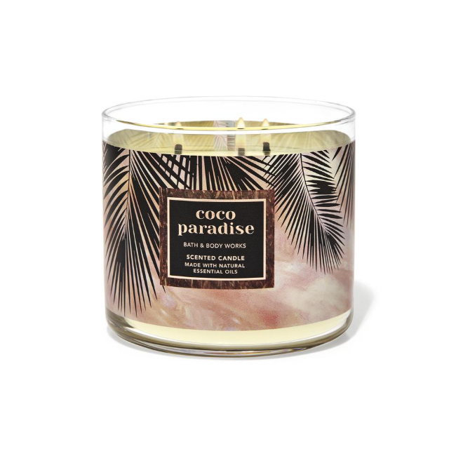 BBW Coco Paradise 3 Wick Candle 411g
