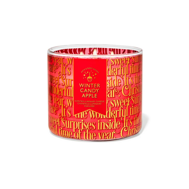 BBW White Winter Candy Apple Scented Candle 411g