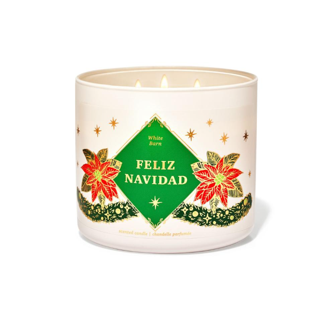 BBW White Barn Feliz Navidad Scented Candle 411g