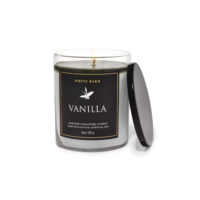 BBW White Barn Vanilla 1 Wick Candle 227g
