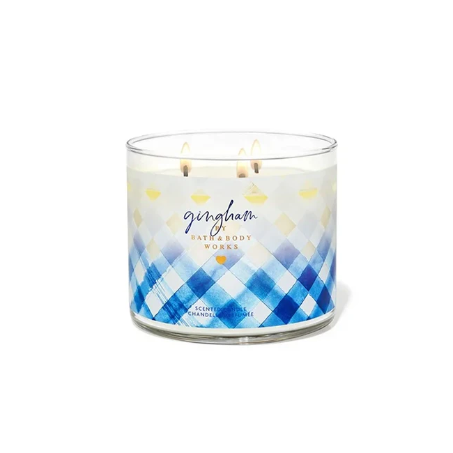 BBW Gingham 3 Wick Candle 411g