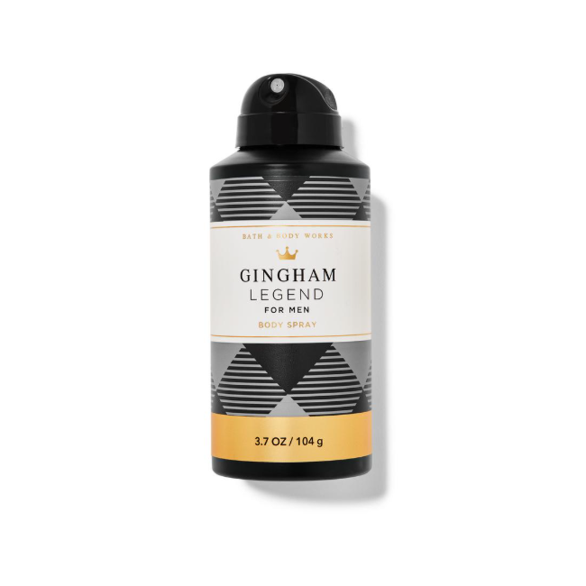 BBW Men's Gingham Legend Body Spray 104g