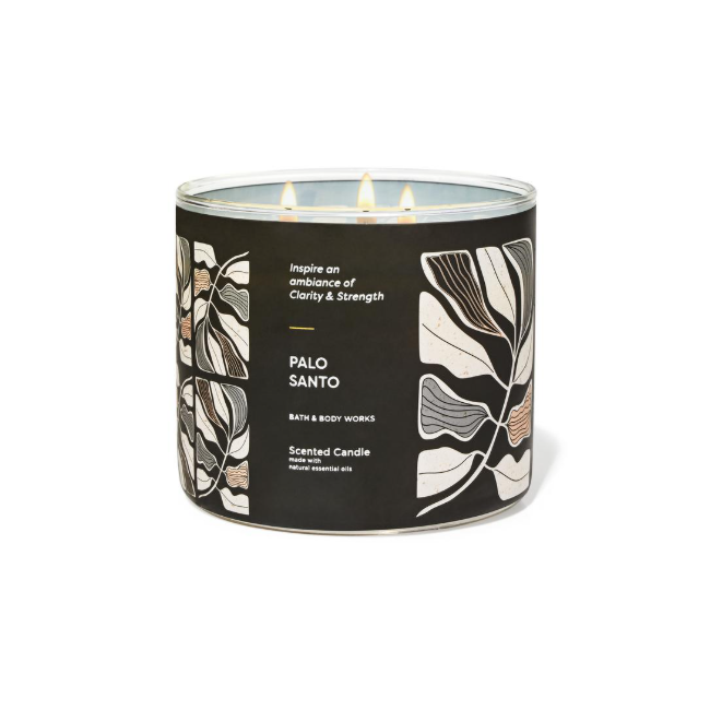 BBW Palo Santo 3 Wick Scented Candle 411g