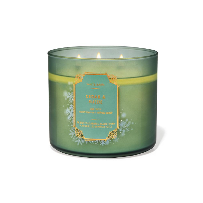 BBW White Barn Cedar Suede Scented Candle 411g
