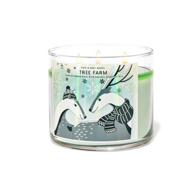 BBW Tree Farm 3 Wick Scented Candle 411g