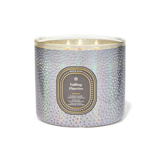 BBW White Barn Falling Flurries Scented Candle 411g