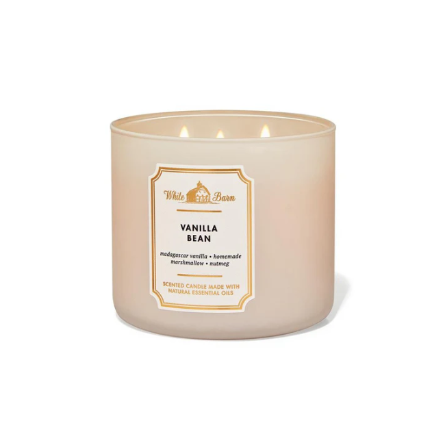 BBW White Barn Vanilla Bean Scneted Candle 411g