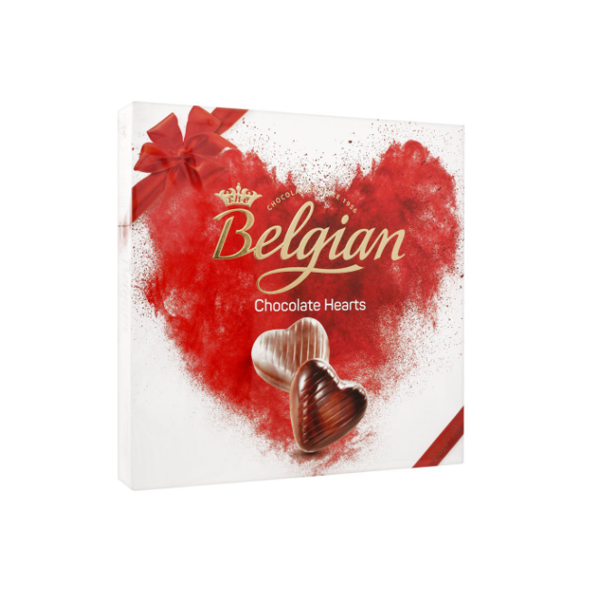 Belgian Chocolate Hearts Chocolate Box 200g