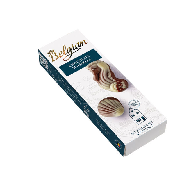 Belgian Milk Chocolate Seashells 65g