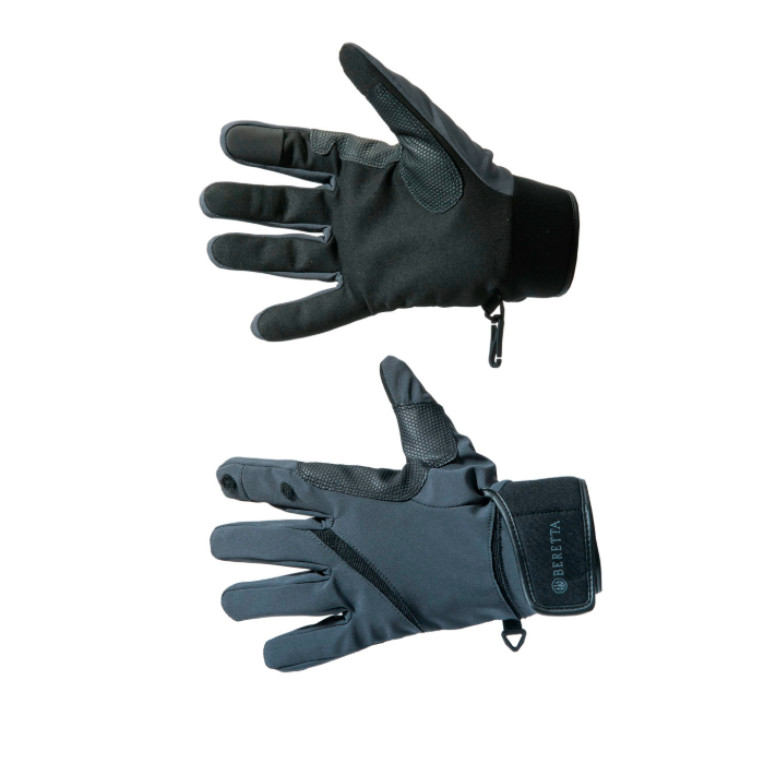 Beretta Wind Pro Shooting Gloves Black & Gray GL023T17740903L