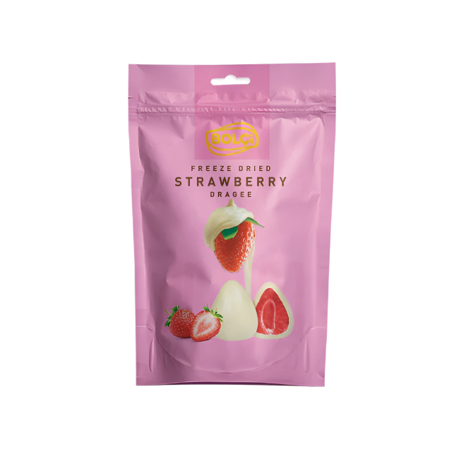 Bolci Strawberry White Chocolate Dragee 80g
