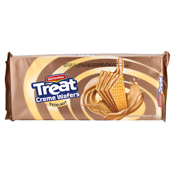 Britannia Treat Creme wafers Hazelnut Wafer 75g