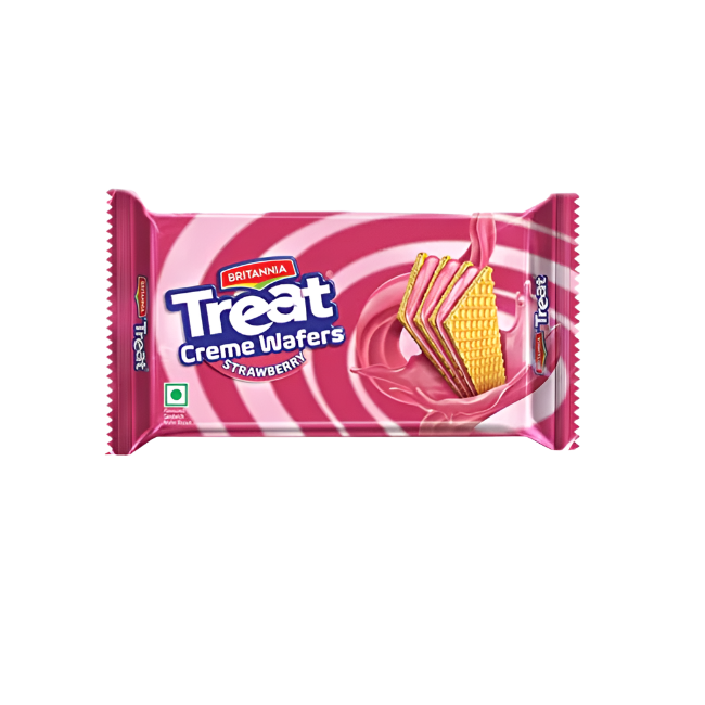 Britannia Treat Creme Wafers Strawberry 150g