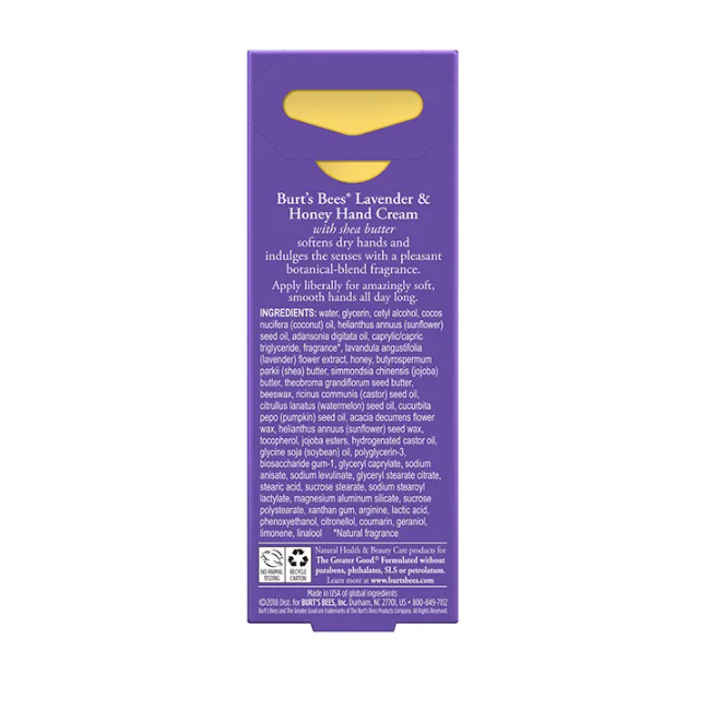 Burts Bees Lavender & Honey Hand Cream 28.3g (1.Oz)