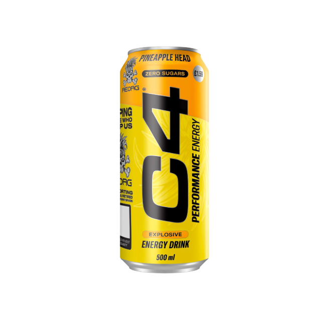 C4 Performance Energy Pineapple Head Energy Drink 500ml