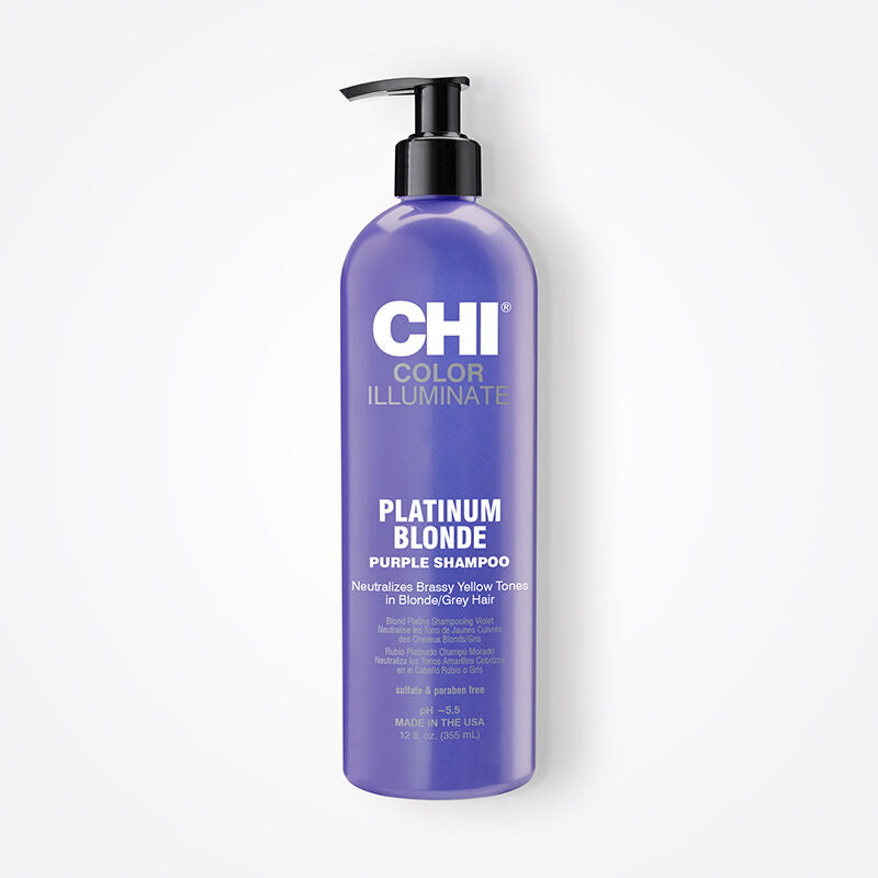 CHI Color Illuminate Platinum Blonde Purple Shmapoo 340ml