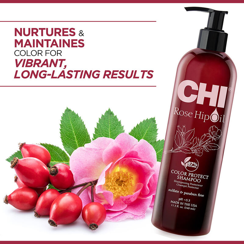 CHI Roze Hip Oil Protecting Shampoo 340ml