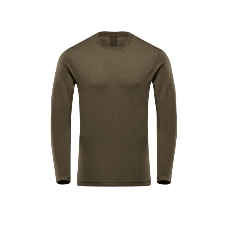 Canis Tahr Merino Regular Fit Long Sleeve T-Shirt CH-411 Beech
