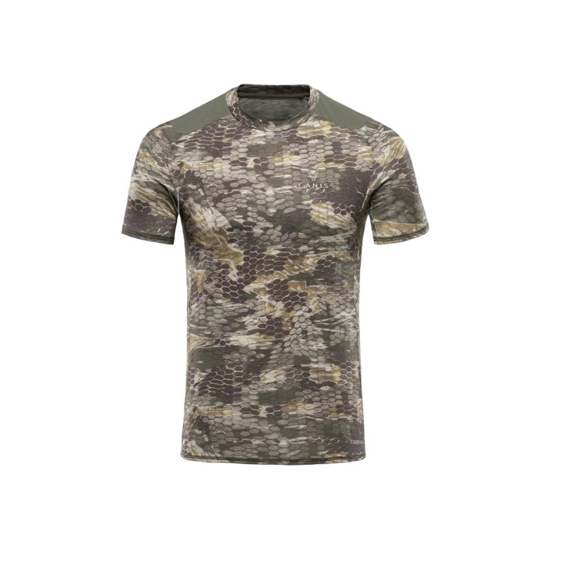 Canis Tahr Merino Short Sleeve T-Shirt CH-401 Alpha Camo Size