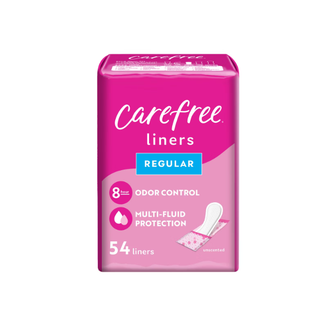 Carefree Wrapped Unscented Panty Liners To Go - 54 Liners