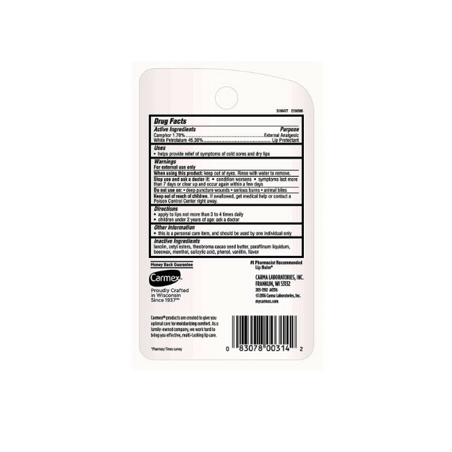 Carmex Original Flavored Lip Balm (Pack of 4)