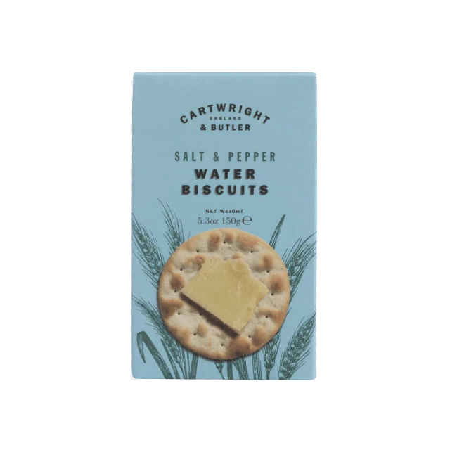 Cartwright & Butler Water biscuits with Sea Salt and Black Pepper 150g