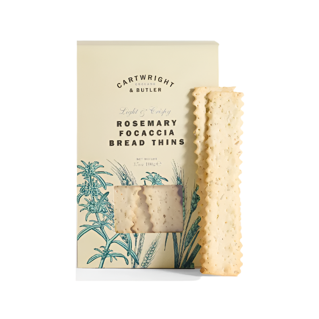 Cartwright & Butler Rosemary Focaccia Bread Thins 100g